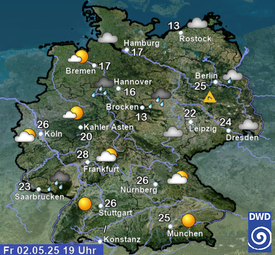 aktuelles Wetter und aktuelle Temperatur in Deutschland aktuelles Wetter und aktuelle Temperatur in Deutschland